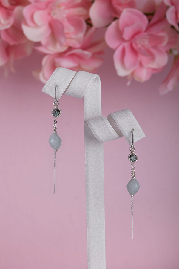 Boucle d'oreille souvenir en argent 925 fait main - bijou souvenir poils de chien chat crins de cheval cendres animales - Les Bijoux Étoilés
