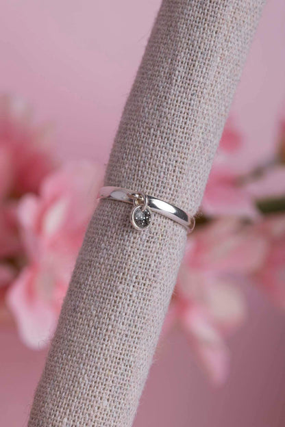 Bague souvenir en argent 925 fait main - bijou souvenir poils de chien chat crins de cheval cendres animales - Les Bijoux Étoilés