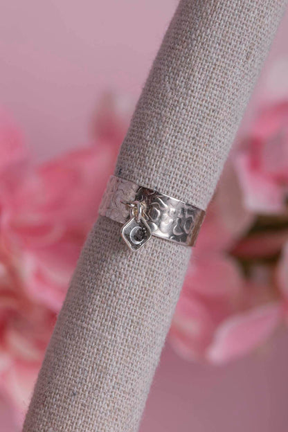 Bague souvenir en argent 925 fait main - bijou souvenir poils de chien chat crins de cheval cendres animales - Les Bijoux Étoilés