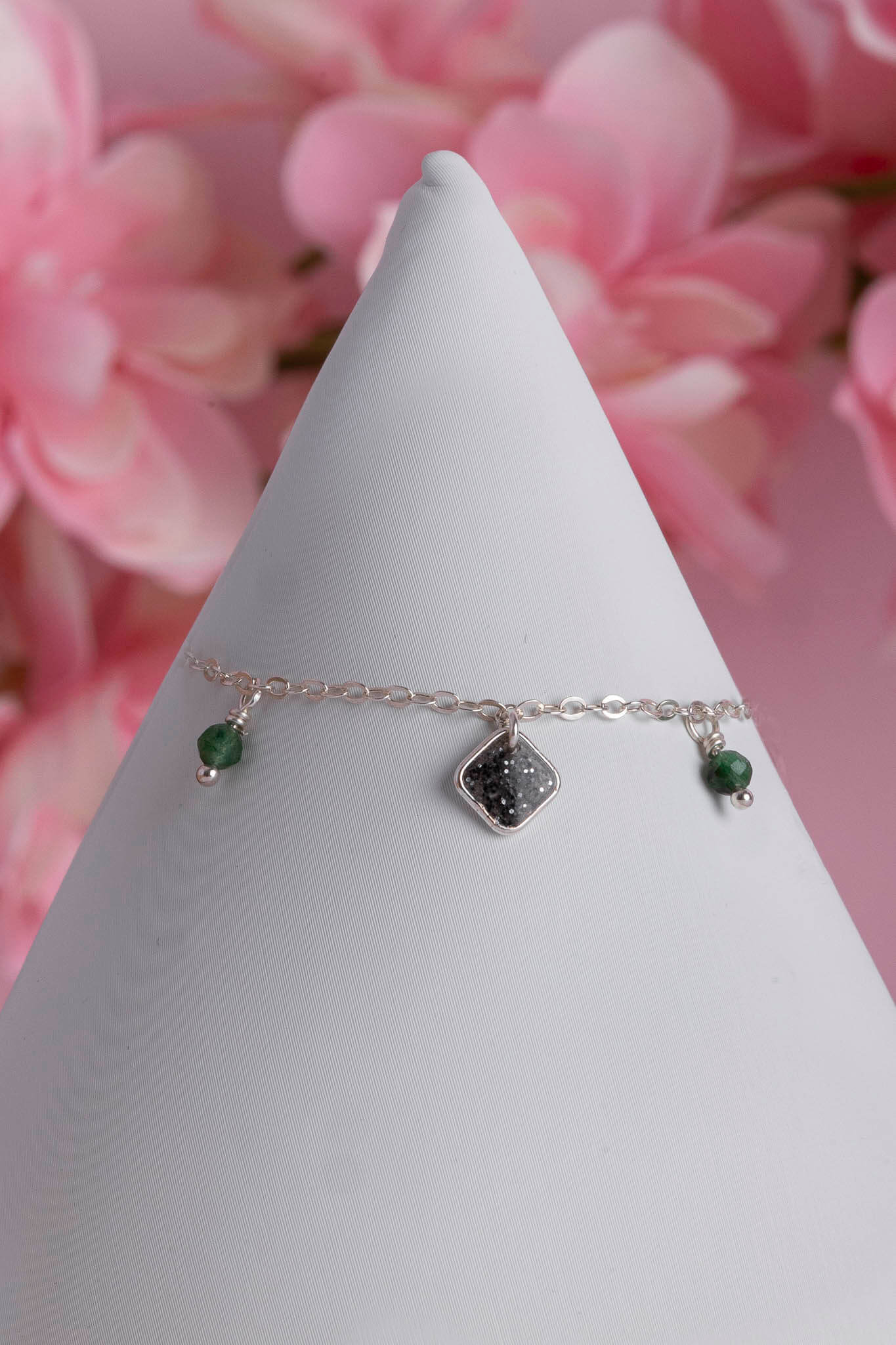 Bracelet souvenir en argent 925 fait main - bijou souvenir poils de chien chat crins de cheval cendres animales - Les Bijoux Étoilés