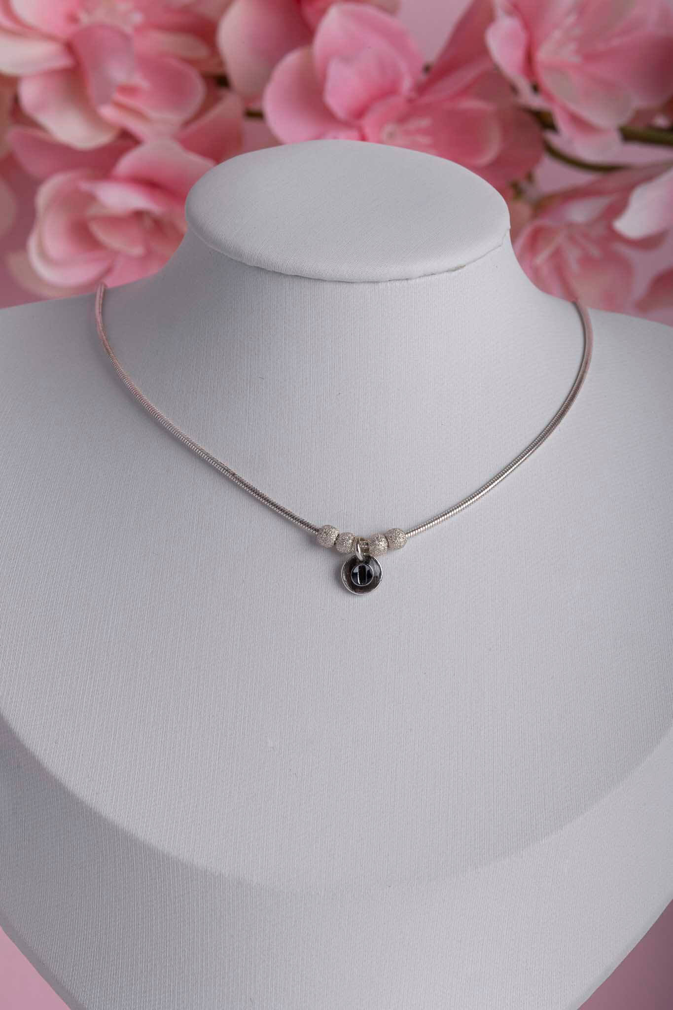 Collier souvenir en argent 925 fait main - bijou souvenir poils de chien chat crins de cheval cendres animales - Les Bijoux Étoilés