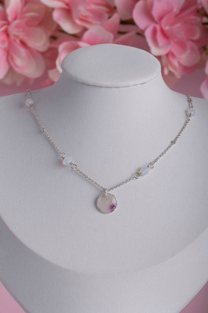 Collier souvenir en argent 925 fait main - bijou souvenir poils de chien chat crins de cheval cendres animales - Les Bijoux Étoilés