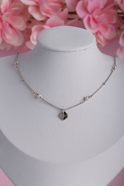 Collier souvenir en argent 925 fait main - bijou souvenir poils de chien chat crins de cheval cendres animales - Les Bijoux Étoilés