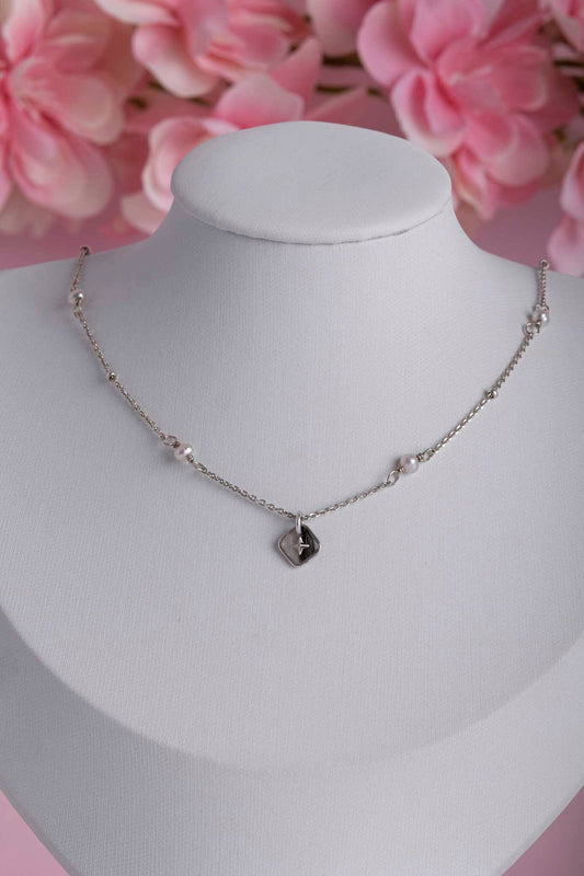 Collier souvenir en argent 925 fait main - bijou souvenir poils de chien chat crins de cheval cendres animales - Les Bijoux Étoilés