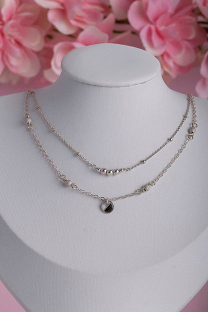 Collier souvenir en argent 925 fait main - bijou souvenir poils de chien chat crins de cheval cendres animales - Les Bijoux Étoilés
