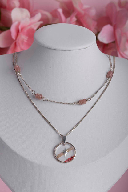Collier souvenir en argent 925 fait main - bijou souvenir poils de chien chat crins de cheval cendres animales - Les Bijoux Étoilés