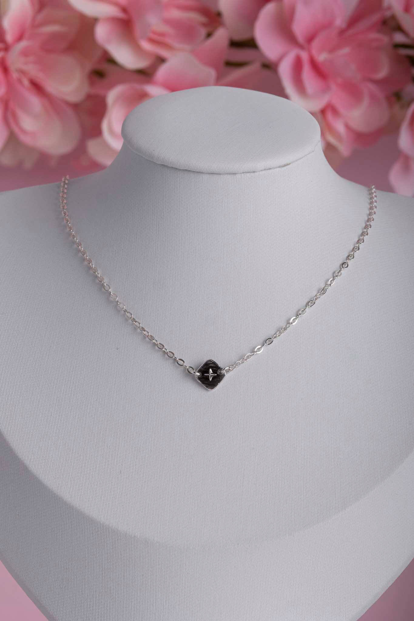 Collier souvenir en argent 925 fait main - bijou souvenir poils de chien chat crins de cheval cendres animales - Les Bijoux Étoilés