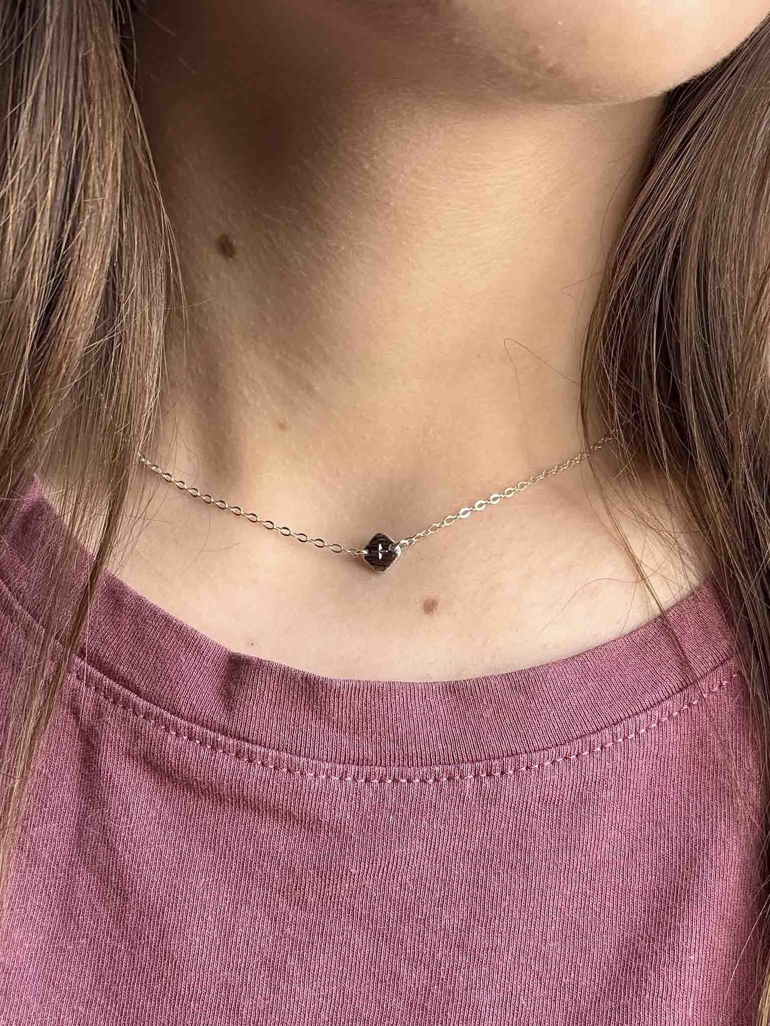 Collier souvenir Soleil en argent 925 fait main - bijou souvenir poils de chien chat crins de cheval cendres animales - Les Bijoux Étoilés