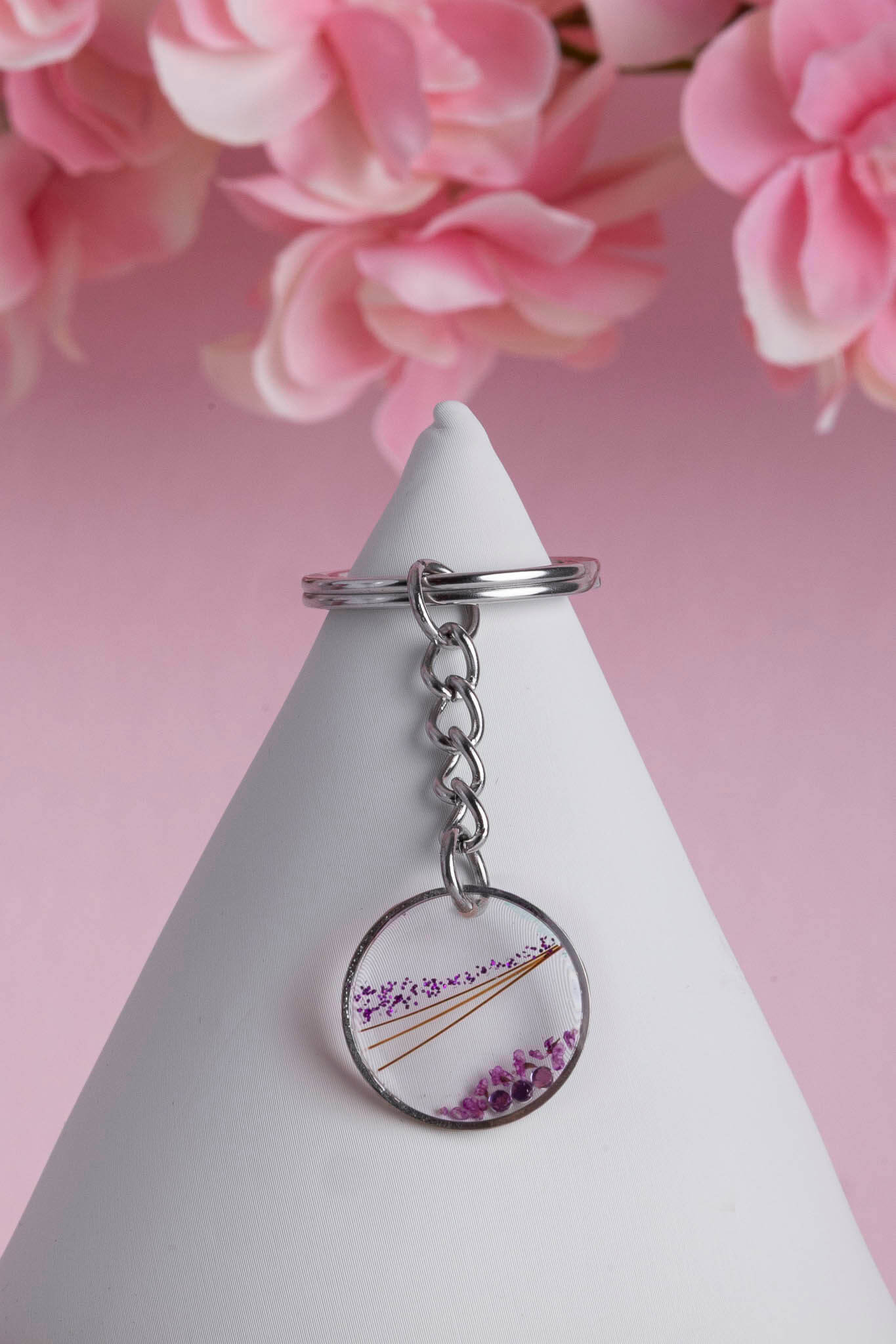 Porte clef souvenir en acier inoxydable fait main - bijou souvenir poils de chien chat crins de cheval cendres animales - Les Bijoux Étoilés