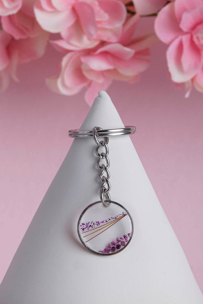Porte clef souvenir en acier inoxydable fait main - bijou souvenir poils de chien chat crins de cheval cendres animales - Les Bijoux Étoilés